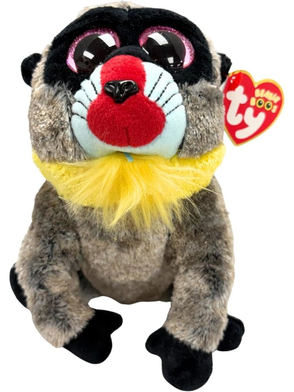 Ty Beanie Boos Wasabi the Baboon Stuffed Animal 6" New w/Tag